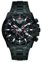 Swiss Alpine Military 7043.9277 chronograaf horloge, Sieraden, Tassen en Uiterlijk, Horloges | Heren, Overige merken, Staal, Verzenden