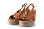 EBL8790 Sandalen in maat 39 Bruin | 10% extra korting, Kleding | Dames, Bruin, Verzenden, Sandalen of Muiltjes, Zo goed als nieuw