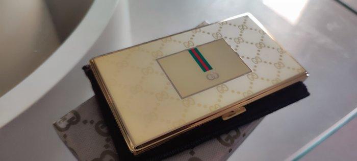 Gucci - Sigarettendoos - Verguld, Metaal - Nieuw object, Verzamelen, Rookartikelen, Aanstekers en Luciferdoosjes