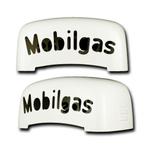 Martin & Schwartz Mobilgas Script Top Incl. Letter Inserts, Verzamelen, Merken en Reclamevoorwerpen, Ophalen, Gebruikt