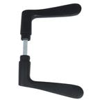 ODShop deurklink vlinder aluminium zwart, Verzenden, Nieuw