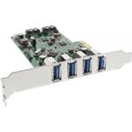 InLine PCIe kaart - 4x USB3.0 + 2x SATA600, Nieuw, Ophalen of Verzenden