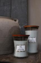 WoodWick Sagewood & seagrass medium, Huis en Inrichting, Woonaccessoires | Kandelaars en Kaarsen, Ophalen of Verzenden, Nieuw