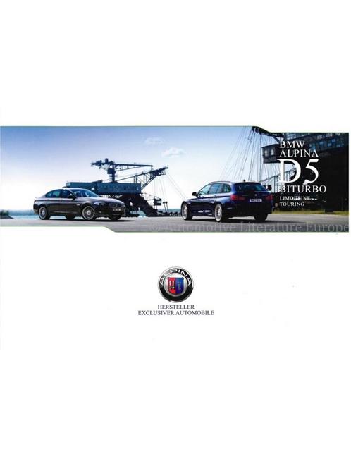 2011 BMW ALPINA D5 BITURBO SEDAN | TOURING BROCHURE DUITS, Boeken, Auto's | Folders en Tijdschriften