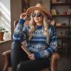 Alpaca trui dames, Alpaca Wollen Trui, Overige kleuren, Verzenden, Maat 42/44 (L), Nieuw