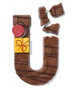 HEMA Handgedecoreerde chocoladeletter melk U 180g, Diversen, Sinterklaas, Verzenden, Nieuw