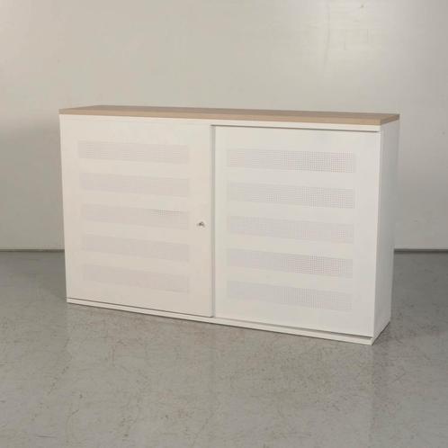 Akoestische schuifdeurkast Officenow - Wit - 100 x 166 cm -, Zakelijke goederen, Kantoor en Winkelinrichting | Kantoormeubilair en Inrichting