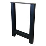 Stalen H tafelpoot zwart 60 bij 8 cm en hoogte 90 cm  (8 x 8, Ophalen of Verzenden, Nieuw