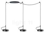 Belux U-Turn Hanglamp LED 3-lichts, zwart - schakelbaar, Verzenden, Nieuw