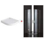 Sani Royal Douchecabine Kwartrond met 2 Deur, Nieuw