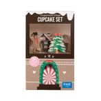 PME Cupcake Set Gingerbread Village Christmas 24st., Nieuw, Verzenden