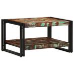 vidaXL Salontafel 70x50x38 cm massief gerecycled hout, Verzenden, Nieuw, Overige houtsoorten, 50 tot 100 cm