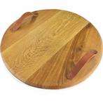 Twents Hout Eiken Tapasplank - Ø 55 x 2 cm - Handgemaakt..., Huis en Inrichting, Keuken | Keukenbenodigdheden, Ophalen of Verzenden