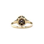 Entourage ring met saffier en diamant 9 krt, Ophalen of Verzenden, Nieuw