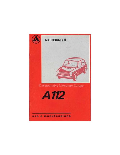 1974 AUTOBIANCHI A112 INSTRUCTIEBOEKJE ITALIAANS, Auto diversen, Handleidingen en Instructieboekjes