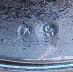 Eenbloemige vaas - Glas en zilver, gesneden en geblazen, 20e, Antiek en Kunst