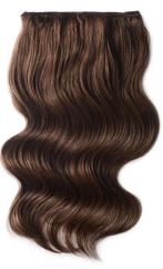 Remy Human Hair extensions Double Weft  22 - bruin 6B#, Nieuw