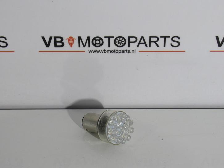 Lamp LED Wit 12V BAY15D, Motoren, Onderdelen | Overige, Ophalen of Verzenden