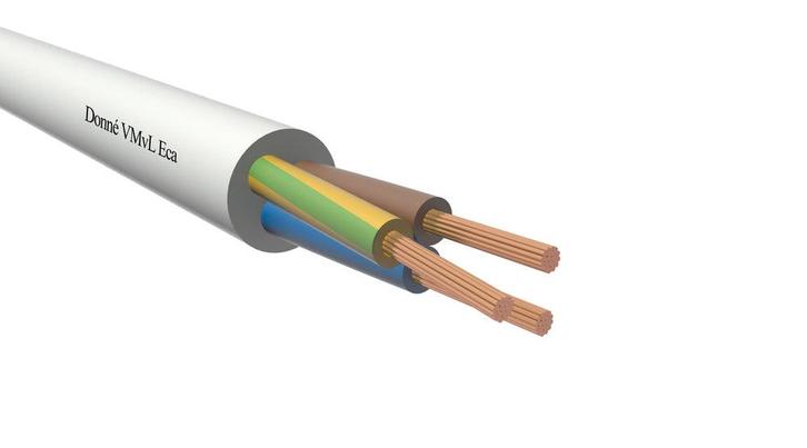 Vinyl Powerkabel 3G2.5mm² ECA Klasse Zwart 100M - D09471, Doe-het-zelf en Verbouw, Elektra en Kabels, Overige typen, Nieuw, Verzenden