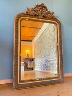 Spiegel - Hout, Goudblad - Frankrijk 19e eeuw, Antiek en Kunst