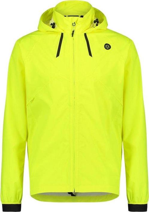AGU Maat M Compact Regenjas Commuter Heren - Neon Geel, Fietsen en Brommers, Fietsaccessoires | Fietskleding, Verzenden