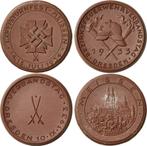 Braune Porzellanmedaille 1933 Porzellanmedaille medaille..., Verzenden