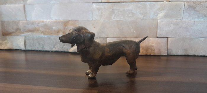 Pierre Chenet (XX-XXI) - sculptuur, Le Teckel - 5.8 cm -, Antiek en Kunst, Curiosa en Brocante