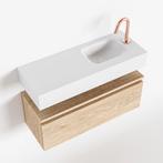 MONDIAZ ANDOR 80cm toiletmeubel washed oak. LEX 80cm, Ophalen of Verzenden, Nieuw, Bad
