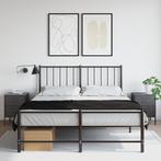vidaXL Nachtkastjes 2 st 36x39x50,5 cm staal, Minder dan 45 cm, Nieuw, Minder dan 55 cm, Verzenden