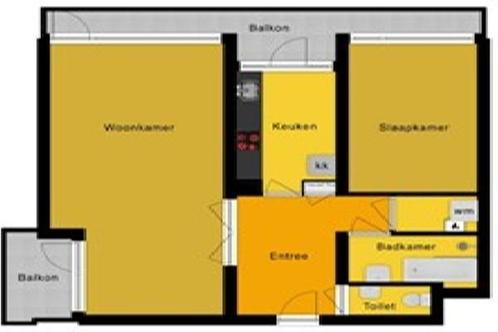 Appartement Hakfortlaan in Arnhem, Huizen en Kamers, Huizen te huur, Via bemiddelaar, Gelderland, Appartement