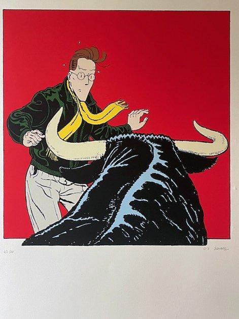 Didier Savard - 1 Silkscreen - Dick Hérisson - LOmbre du, Boeken, Strips | Comics