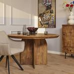 *WOONWINKEL* Starfurn Tense Ronde Eettafel Massief Mangohout, Huis en Inrichting, Tafels | Eettafels, Verzenden, Nieuw