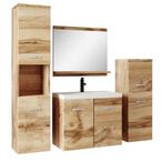 Badkamermeubel Set Malo 60 x 35 cm Eiken Badmeubel, Huis en Inrichting, Badkamer | Badkamermeubels, Verzenden, Nieuw, Wastafelkast
