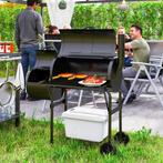 TRUUSK Stalen Houtskoolgrill BBQ Roker - Met Thermometer en, Tuin en Terras, Verzenden, Nieuw