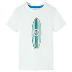 vidaXL Kindershirt met korte mouwen 116 ecru, Verzenden, Nieuw