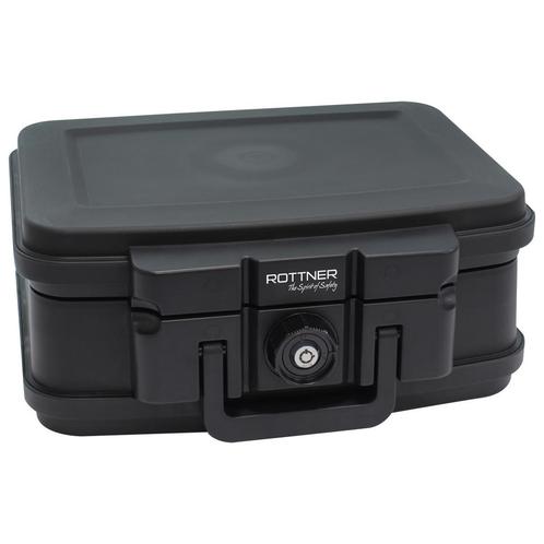 Rottner  Brandwerende Cassette DATA BOX 1|Cilinderslot|Zwart, Huis en Inrichting, Woonaccessoires | Overige, Verzenden