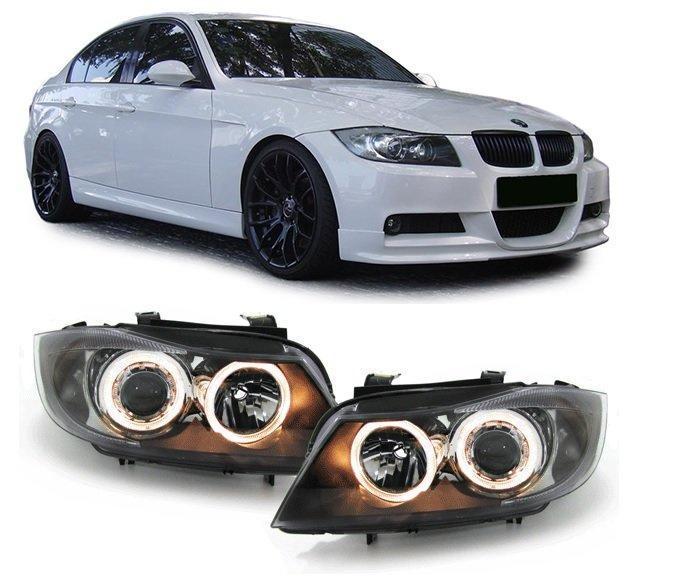 Angel Eyes Koplampen Geel BMW 3 Serie E90 E91 B5977, Auto-onderdelen, Verlichting, Nieuw, BMW