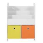 Kinderboekenkast met 3 Vakken en 2 Stoffen Opbergdozen, Verzenden, Nieuw