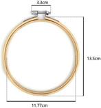 Bamboe borduurring flowerhoop bloemenring met stelschroef 13, Hobby en Vrije tijd, Ophalen of Verzenden, Nieuw