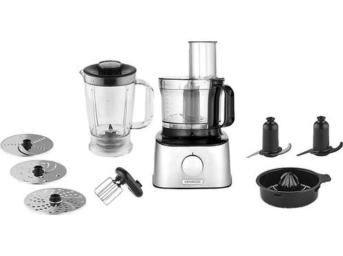 Kenwood -  Fdm301ss Multipro Compact Foodprocessor  - Zilver, Witgoed en Apparatuur, Keukenmixers, 1 tot 2 liter, Vaatwasserbestendig