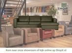 Leren hoekbank Flow - 2,5 zits arm links + longchair rechts, Huis en Inrichting, Banken | Bankstellen, 250 tot 300 cm, Hoekbank