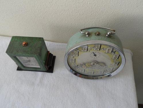 Wekkers (2) - Vintage Samac, blik, glas, marmer - 1940-1950, Antiek en Kunst, Antiek | Klokken
