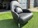 DE SEDE DS-102 FAUTEUIL/STOEL ZWART LEER DESIGN SOFA, Zo goed als nieuw, Leer, Design