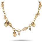 Ketting met hanger - 18 karaat Geel goud, Mikimoto Ninfea
