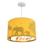 Gele dieren hanglamp Safari, Binnenzijde doorschijnend, Kinderen en Baby's, Kinderkamer | Inrichting en Decoratie, Ophalen of Verzenden