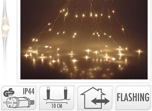 Luksus Lichtregen - Gordijnverlichting 10 x 300 cm - Warm, Huis en Inrichting, Lampen | Losse lampen, Nieuw, Verzenden