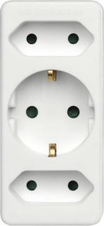 Hama 3-voudige, Verdeelstekker, Multi-Plug, 2 Euro stekker/1, Doe-het-zelf en Verbouw, Ophalen of Verzenden, Zo goed als nieuw