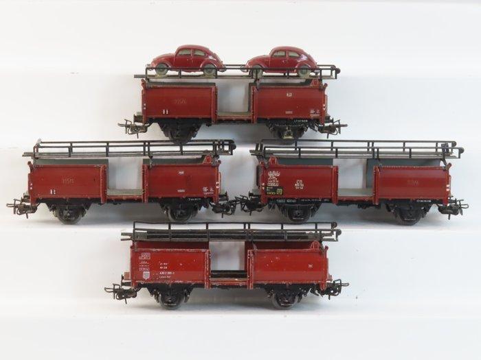 Märklin H0 - 4612 - Modeltrein goederenwagon (4) - 4x, Hobby en Vrije tijd, Modeltreinen | H0