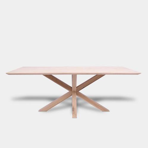 Tafel Rechthoekig Eikenhout - Matrix hout - Onbehandeld, Huis en Inrichting, Tafels | Eettafels