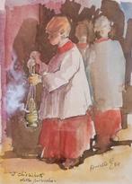 Aniello Eco (1919-2000) - I chierichetti della parrocchia, Antiek en Kunst